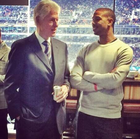 ... Ou, plus viril, avec l'ancien Président Bill Clinton
