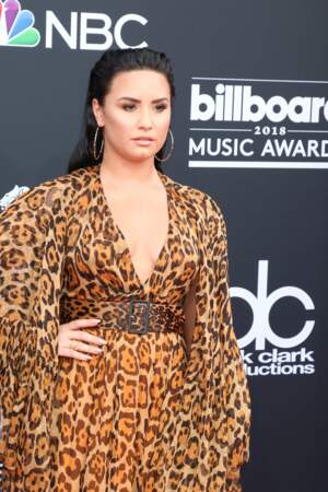 Demi Lovato en mode léopard