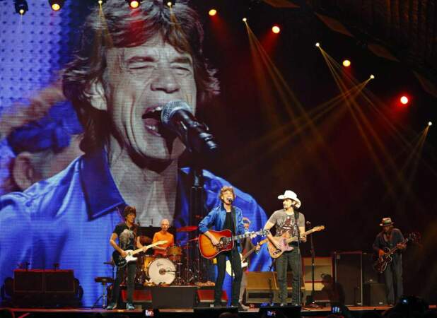 Les Rolling Stones en concert à Philadelphie le 18 juin 2013