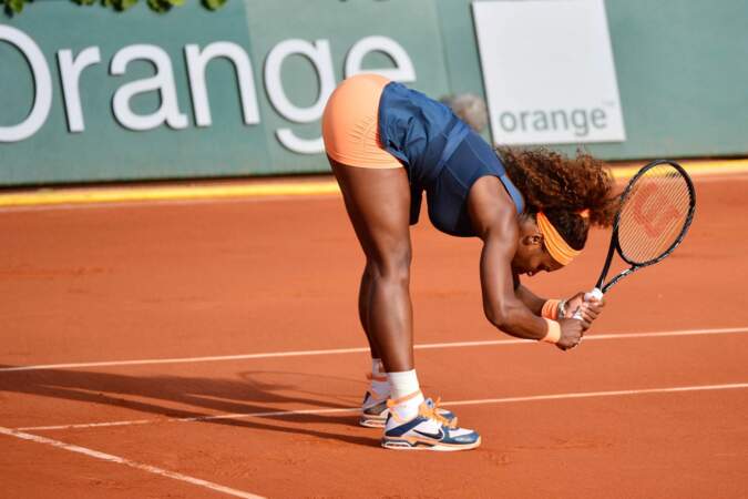 Serena Williams en position recherche d'énergie...