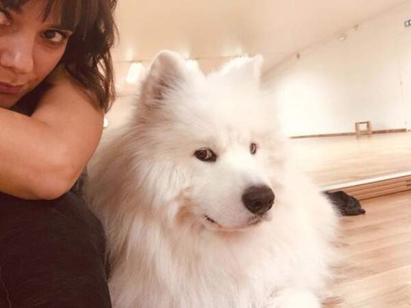Alizée et son chien, Jon Snow 