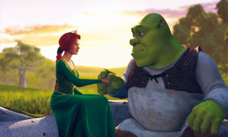 Avec un monstre péteur : la princesse Fiona et Shrek (2001)