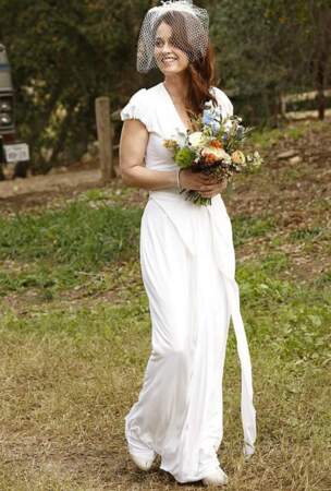 La sublime Teresa Lisbon en robe de mariée...