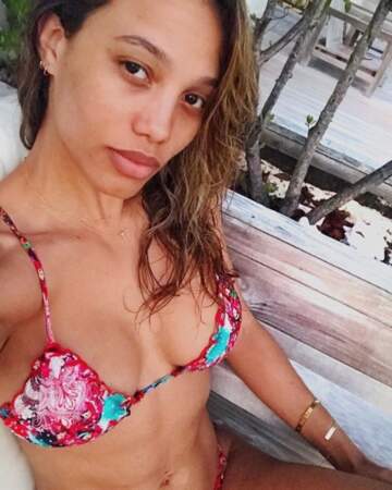 La belle Jessica Ledon passe du bon temps aux Bahamas. 
