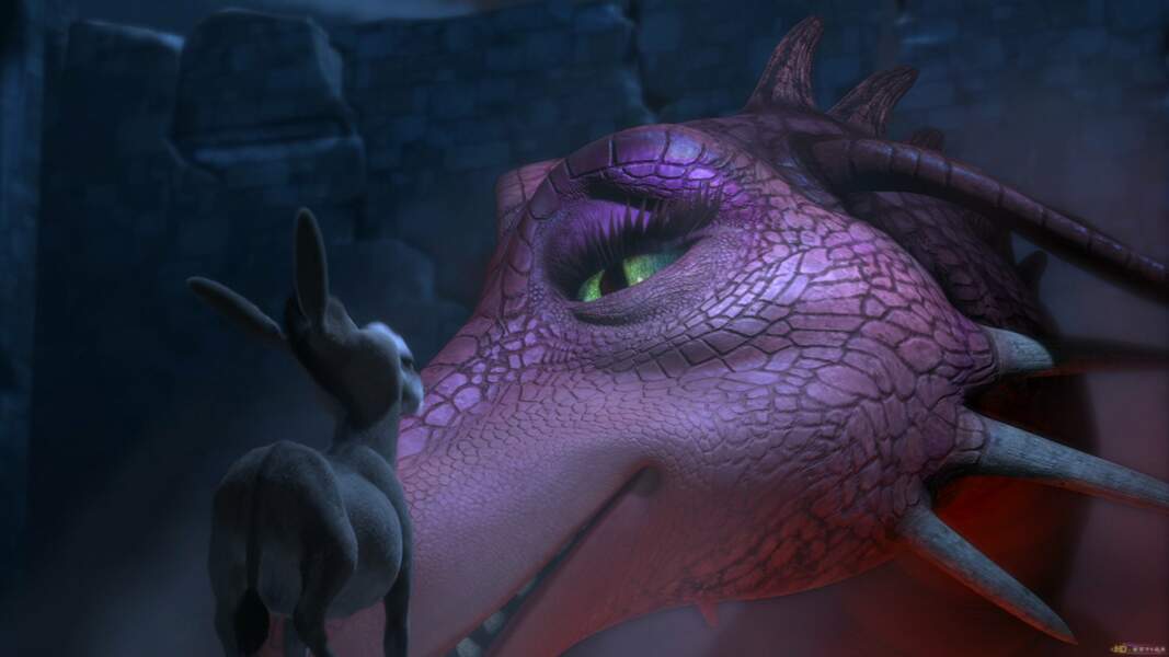 La dragonne effrayante mais finalement amicale de Shrek (2001)