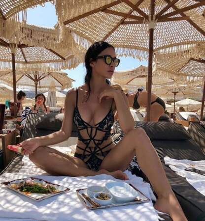 Un peu de sexy : Leila Ben Khalifa était sublime à Mykonos. 