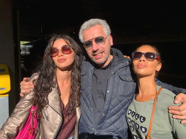 Avec ses amis de Demain nous appartient, Atmen Kelif (Bilel), et Aurélie Konaté (Oriane)