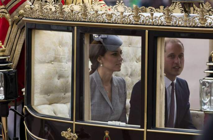 Le prince William et sa femme Kate, toujours aussi amoureux et radieux