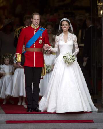 Kate Middleton et le Prince William se sont mariés le 29 avril 2011 à l'Abbaye de Westminster à Londres. 