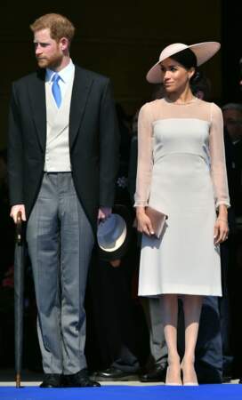 Le prince Harry et Meghan Markle étaient ce 22 mai à la garden party organisée à Buckingham Palace