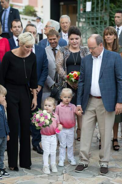 Charlène et Albert II ont assisté à l'événement avec leurs jumeaux de 2 ans et demi, Gabriella et Jacques