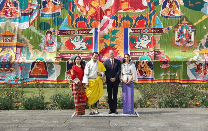 10 au 16 Avril 2016 : voyage en Inde et au Bhoutan. Kate et William rencontrent les Kate et William de l'Himalaya