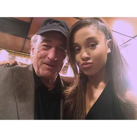 Ariana Grande, qui imite Céline Dion à la perfection, a rencontré Robet De Niro. La classe !