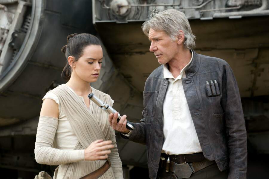 Le Réveil de la Force : passage de témoin entre Rey et Han Solo 