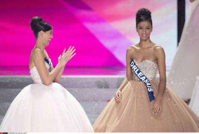Miss France et sa première dauphine, Miss Tahiti