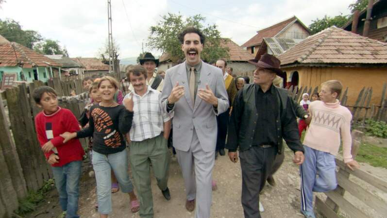 Journaliste naïf dans Borat, leçons culturelles sur l'Amérique au profit de la glorieuse nation Kazakh (2006)