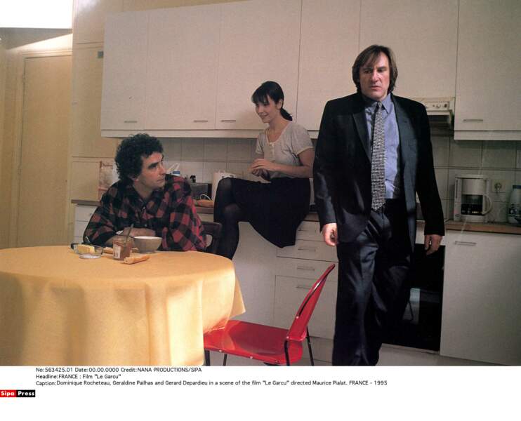 Avec Gérard Depardieu et Géraldine Pailhas, Dominique Rocheteau est Jeannot dans le film de Pialat Le Garçu (1995) 