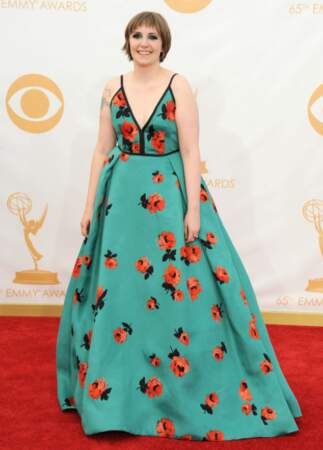Lena Dunham lors des 65e Primetime Emmy Awards à Los Angeles, le 22 septembre 2013