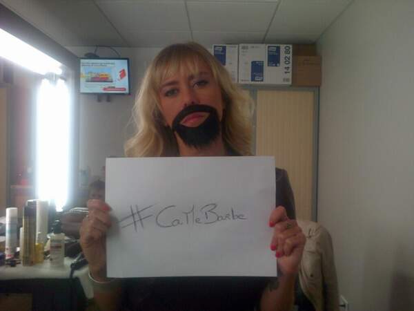 Enora Malagré a décidé de porter la barbe, solidaire avec Conchita Wurst !  