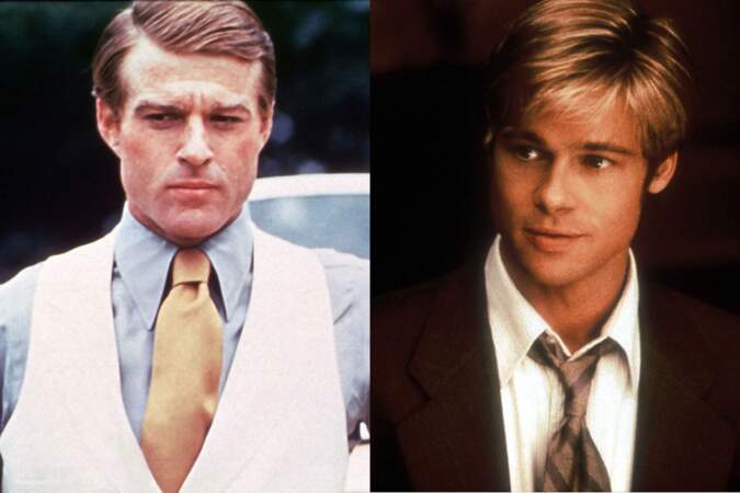 Jeunes premiers romantiques : Robert Redford dans Gatsby le magnifique. Brad Pitt dans Rencontre avec Joe Balck