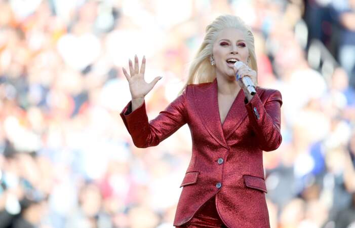 Lady Gaga a fait vibrer le Levi's Stadium avec son interprétation de l'hymne américain