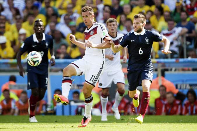 Miroslav Klose, titulaire au coup d'envoi, n'a pas réussi à marquer son 16ème but en Coupe du monde
