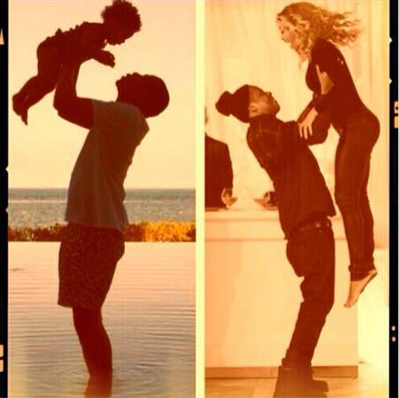 Pendant ce temps, l'amour est au beau fixe chez Beyoncé et Jay-Z et leur fille Blue Ivy