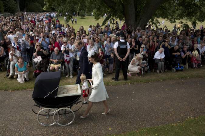 … et ont eu la joie d'approcher Kate, William et leurs royal babies