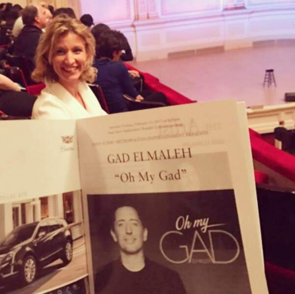 Ce week-end, Gad Elmaleh faisait également le show à NYC. Alexandra Lamy était trop heureuse d'y être. 