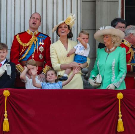 La famille royale était réunie à Buckingham ce samedi 8 juin pour Trooping the Colour