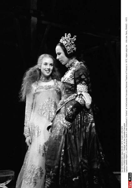 Avec Genevieve Casile dans la pièce Ondine, en 1972