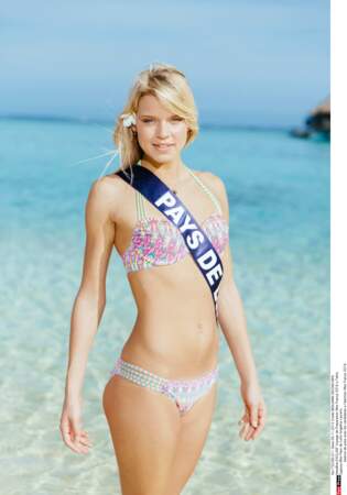 Miss Pays-de-Loire, Angelina Laurent lors de la séance photo en maillot de bain
