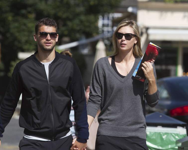 La tenniswoman Maria Sharapova et le tennisman Grigor Dimitrov. 