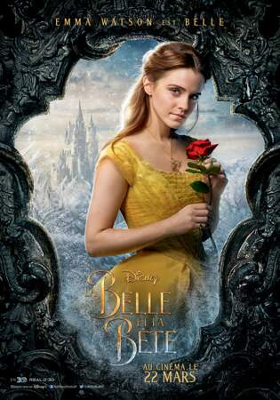 Sur la première affiche, Emma Watson est rayonnante. Une vraie princesse !