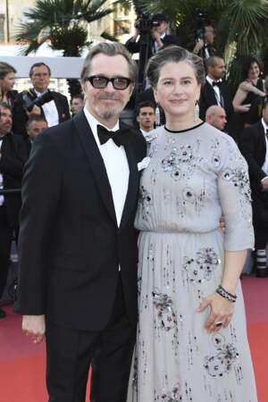 Gary Oldman et Gisele Schmidt à la côture du Festival de Cannes