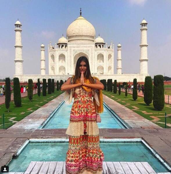 Elle a évidemment profité de ce voyage pour découvrir les merveilles de l'Inde