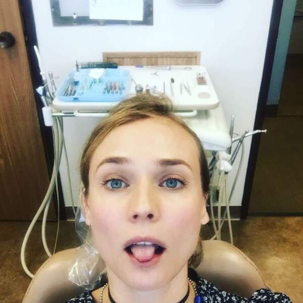 Comme tout le monde, elle n'aime pas vraiment aller chez le dentiste
