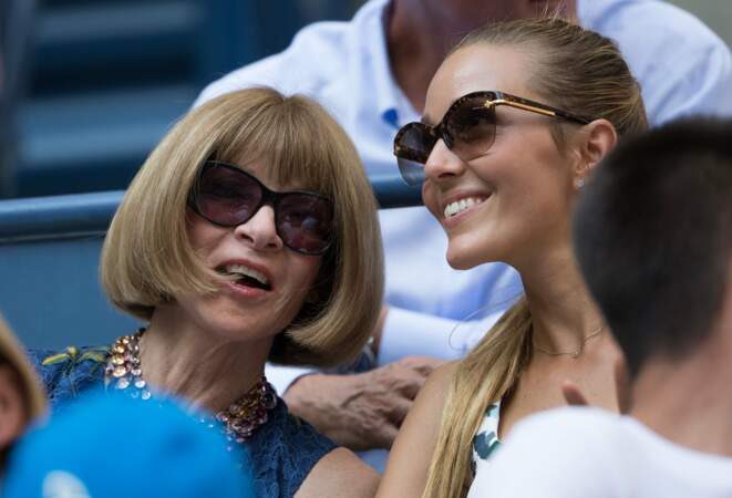 Anna Wintour valide le look de Madame Djokovic...