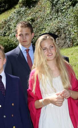 Au Liechtenstein, prince Joseph Wenzel, 20 ans, (ici avec sa sœur la jolie Marie) songe-t-il déjà à sa princesse ?