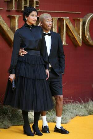 Le chanteur Pharrell Williams était accompagné de son épouse Helen
