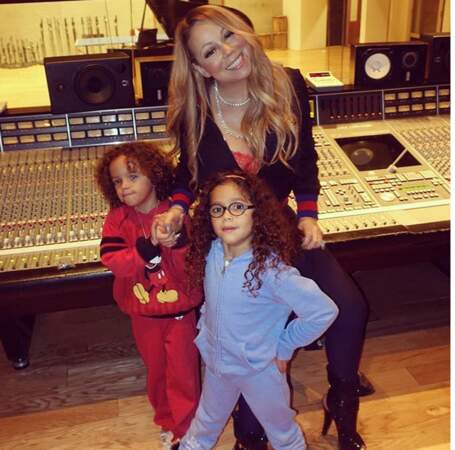 Mariah Carey n'est jamais bien loin de ses enfants 