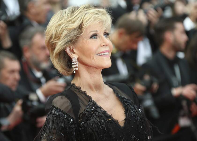 Jane Fonda, sublime en noir. On dit Madame !