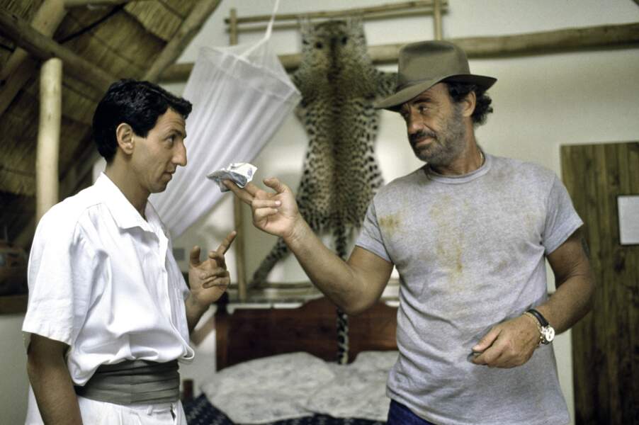 1988 : Claude Lelouch dirige Jean-Paul Belmondo dans Itinéraire d'un enfant gâté, aux côté de Richard Anconina