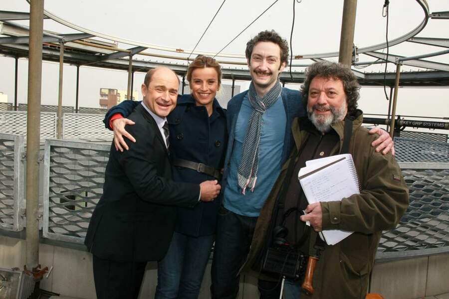 Lagaf' accompagné de Vincent Desagnat, Agathe De Laboulaye et Didier Albert, le réalisateur