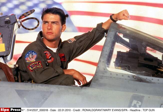 Tom Cruise, alias Maverick, en 1986