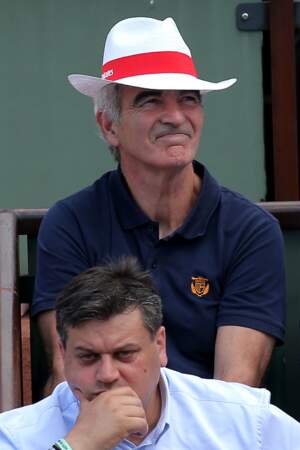 Raymond Domenech avait sorti son plus beau chapeau ce 4 juin, pour assister aux matchs de Roland-Garros