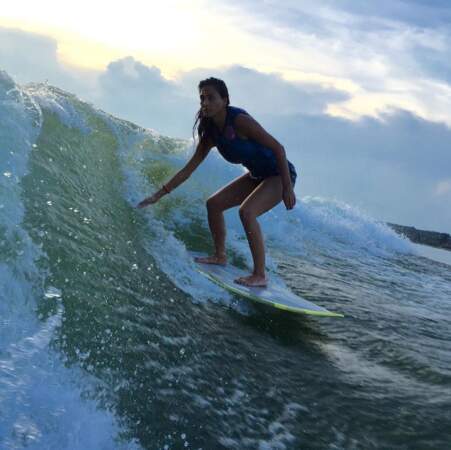 Et Nicole Scherzinger nous a dévoilé un de ses petits secrets : le surf ! 