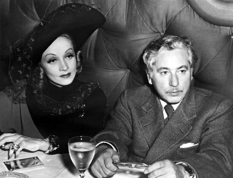 Josef Von Sternberg et son actrice fétiche, la femme fatale Marlene Dietrich, avec qui il tournera sept films. 