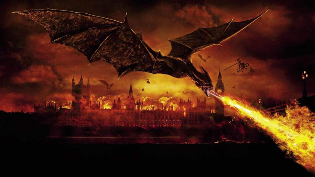 Le Règne du feu (2002) : Londres en 2028, ravagée par le feu des créatures géantes