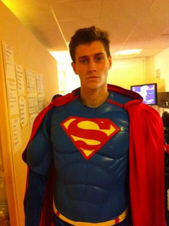 Jean-Baptiste Maunier déguisé... en Superman !